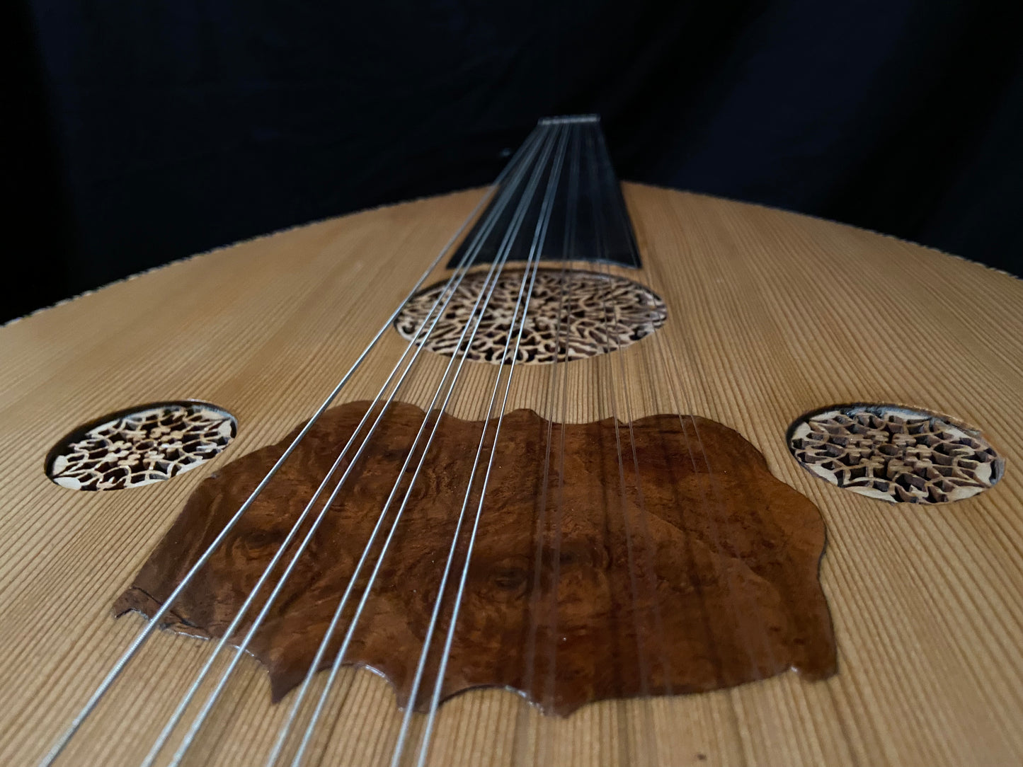 Anfertigung OUD  old Spruce or Cedar Model & Special flamed wood, Rosewood, ..