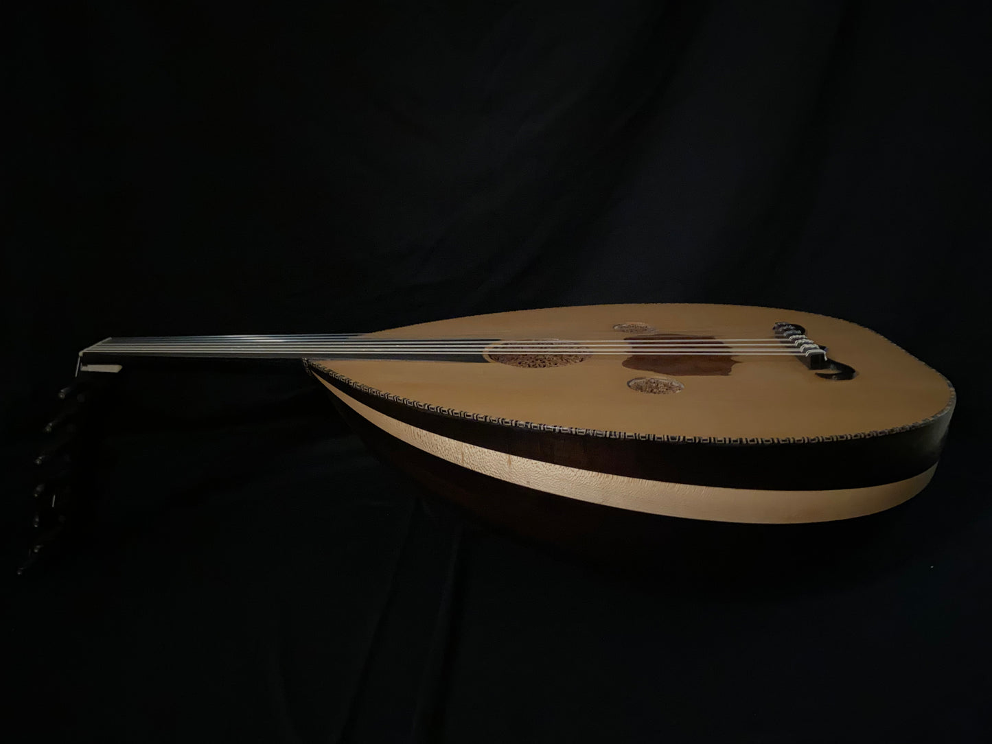 Anfertigung OUD  old Spruce or Cedar Model & Special flamed wood, Rosewood, ..